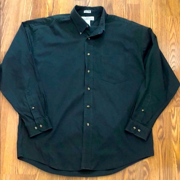 Men's dark green Button down Shirt size large - Picture 1 of 7
